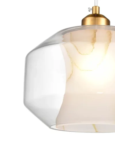 Светильник подвесной Milan VL5724P11 Vele Luce прозрачный 1 лампа, основание золотое в стиле современный  фото 3
